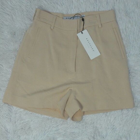 Keepsake Shorts Peach  High Waisted Dress Shorts - Picture 2 of 11